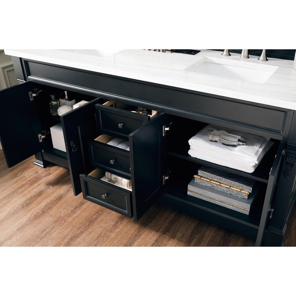 James Martin Vanities Brookfield 72&quot; Double Vanity Cabinet in Antique Black, , large