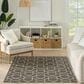 Nourison Horizon HOZ01 Charcoal 6" x 9" Indoor/Outdoor Area Rug, , large