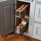 Household Essentials Glidez 2-Tier Multipurpose Pull Out/Slide Out Storage Organizer in Black, , large