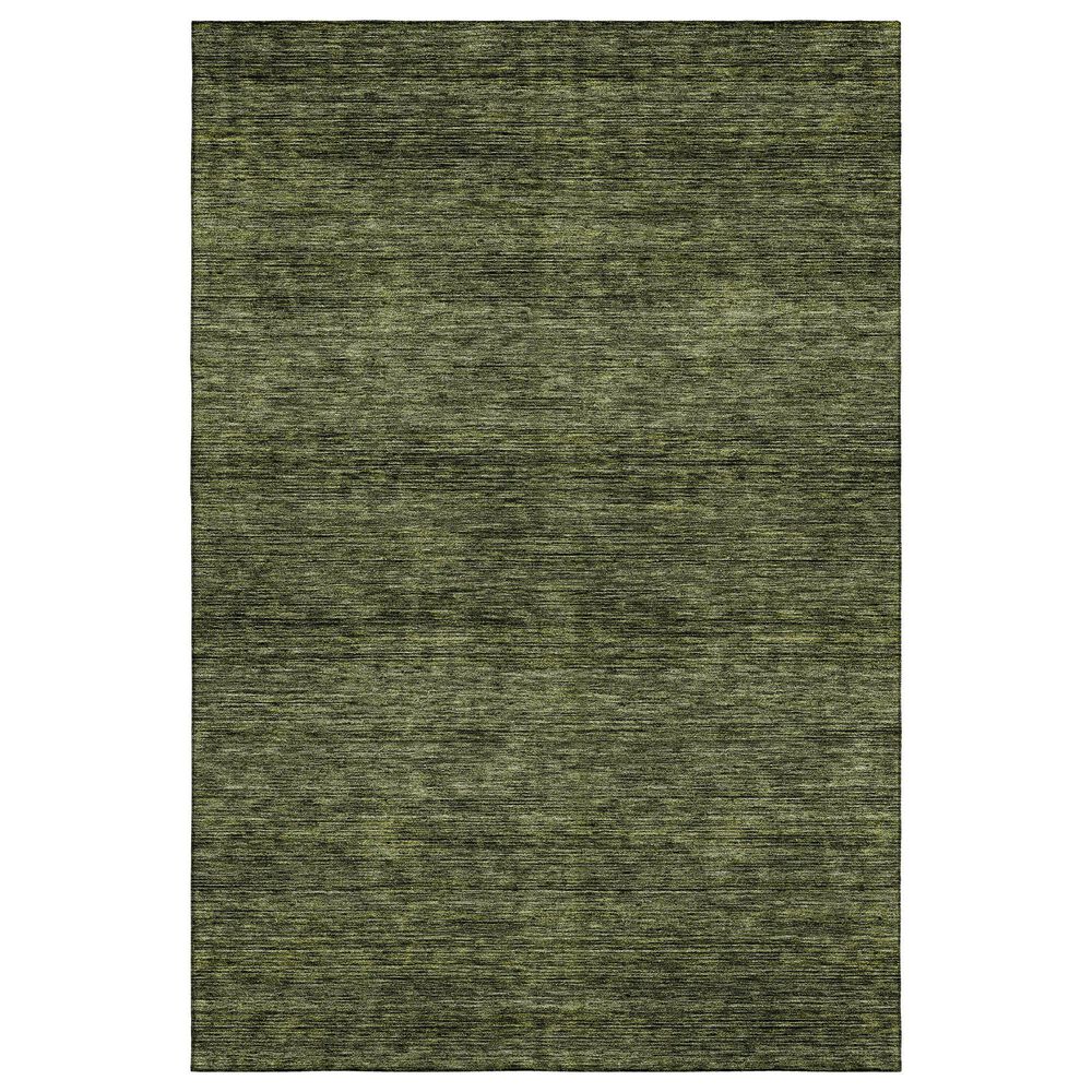 Dalyn Rug Company Soft Essentials Solid Olive 8" x 10" Indoor/Outdoor Area Rug, , large