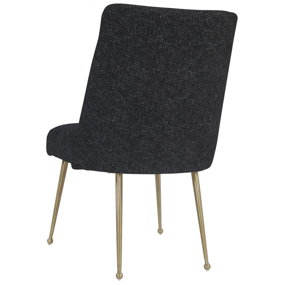 Tov Furniture Batik Linen Dining Chair in Black, , large