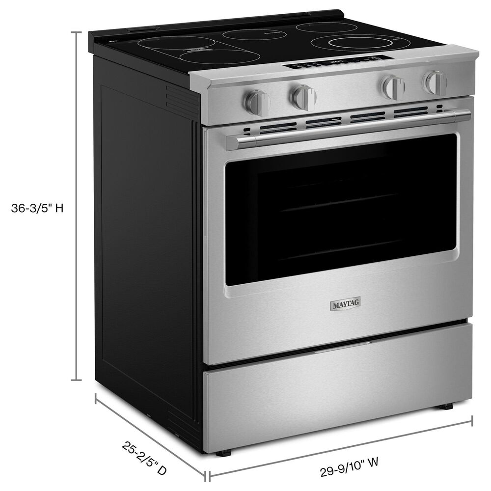 Maytag 5.3 Cu. Ft. Slide-In Electric Range in Fingerprint Resistant Stainless Steel, , large