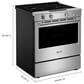 Maytag 5.3 Cu. Ft. Slide-In Electric Range in Fingerprint Resistant Stainless Steel, , large
