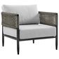 Blue River Felicia 4-Piece Patio Conversation Set in Light Gray, , large