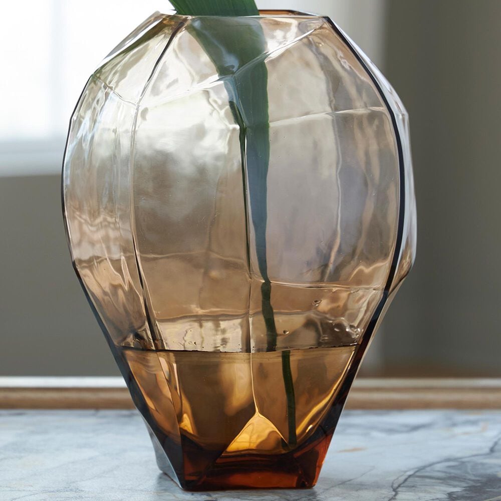 Ashley Ewart 10" Vase in Light Brown, , large