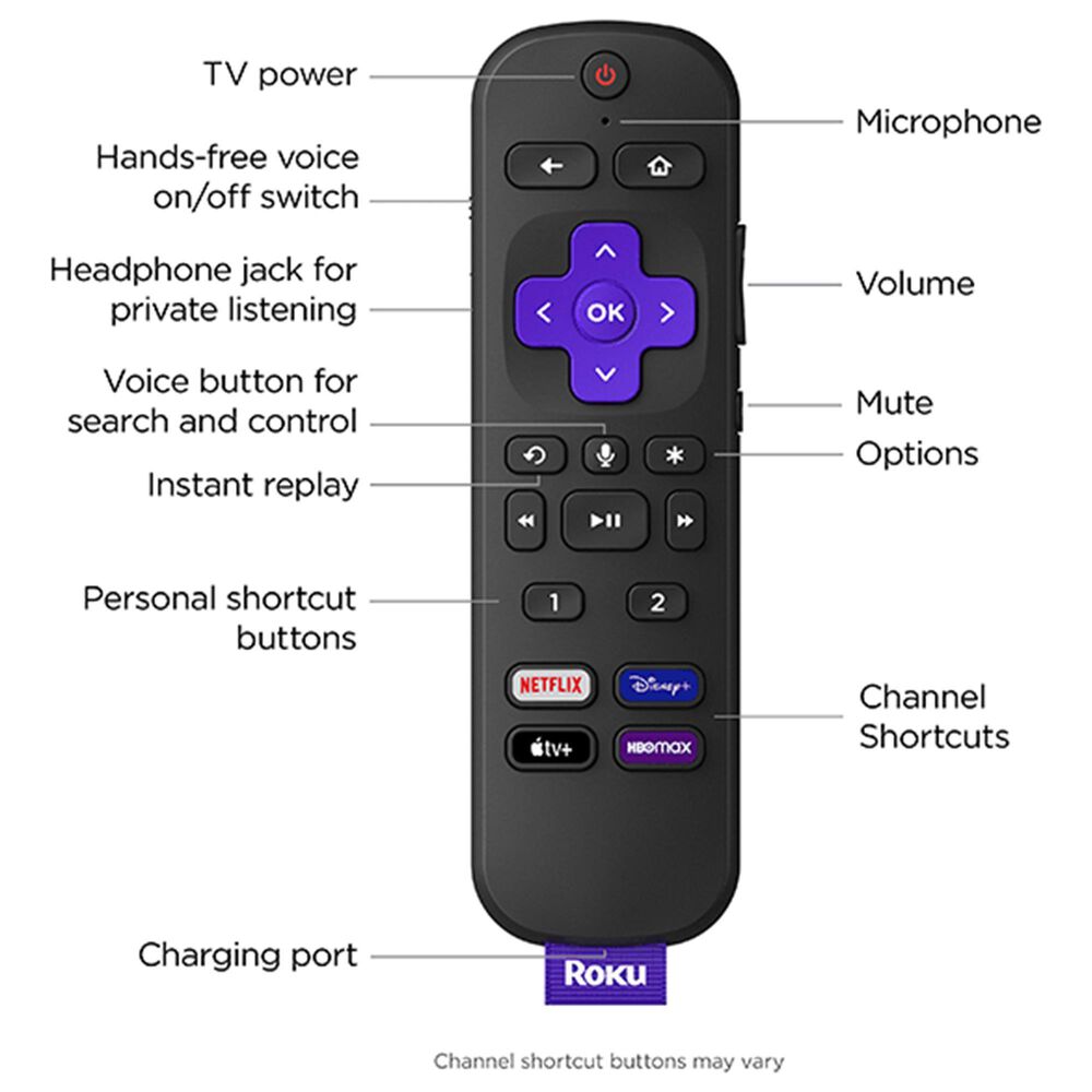 Roku 65&quot; Class Plus Series QLED 4K in Black - Smart TV, , large
