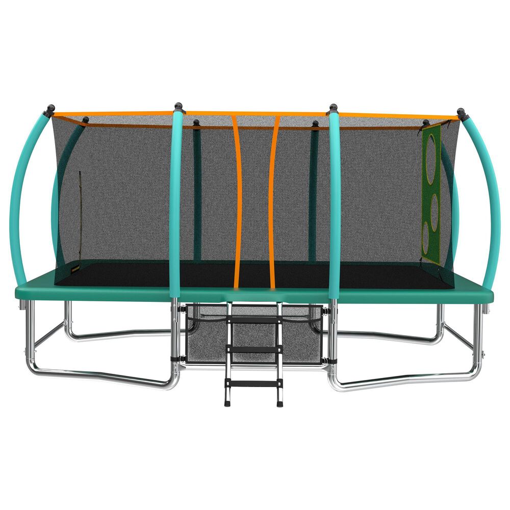 HOMLUX 10' x 16' Outdoor Trampolines in Green, , large