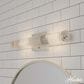 Hunter Holly Grove 24" 2-Light Vanity with Clear Shade in Brushed Nickel, , large