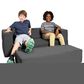 Jaxx Zipline Big Kids Modular Sofa & Ottoman in Charcoal, , large