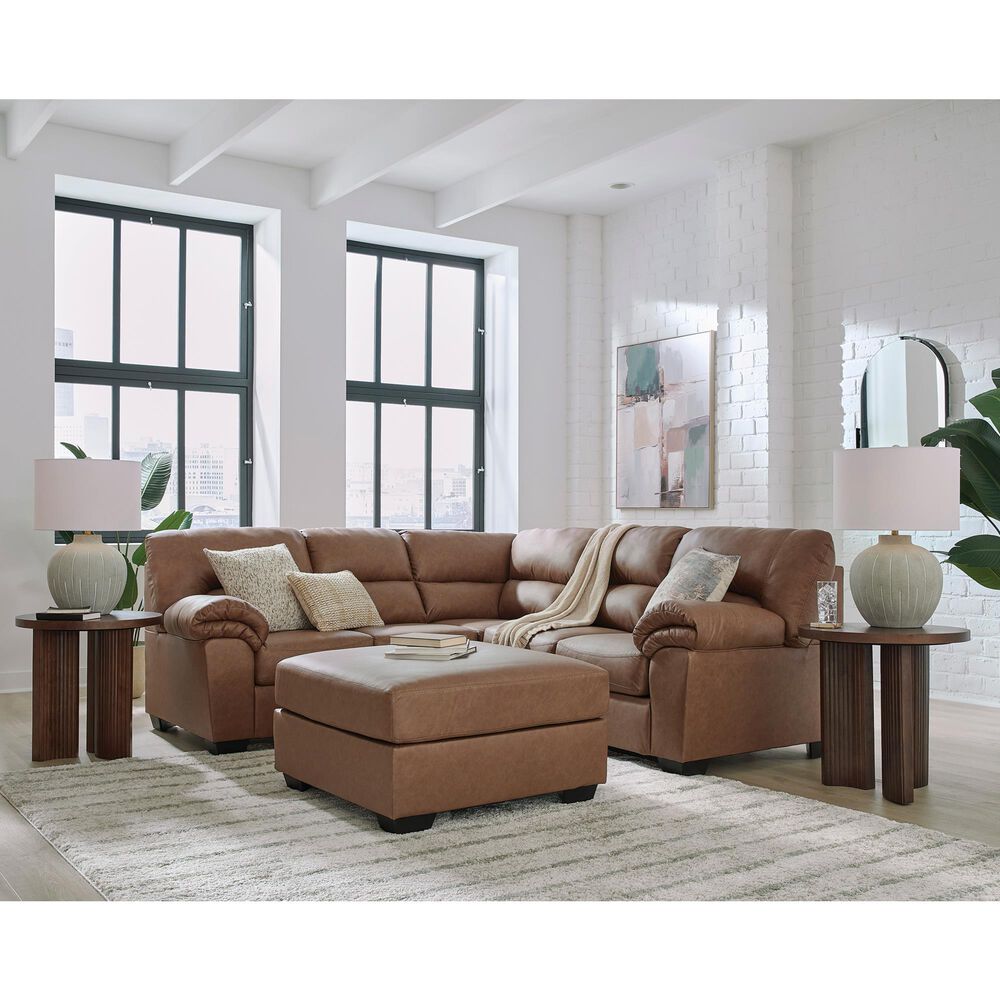 Ashley WillowBend Oversized Ottoman in Caramel, , large