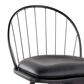 Lumisource Riley 26" Swivel Counter Stool in Black (Set of 2), , large