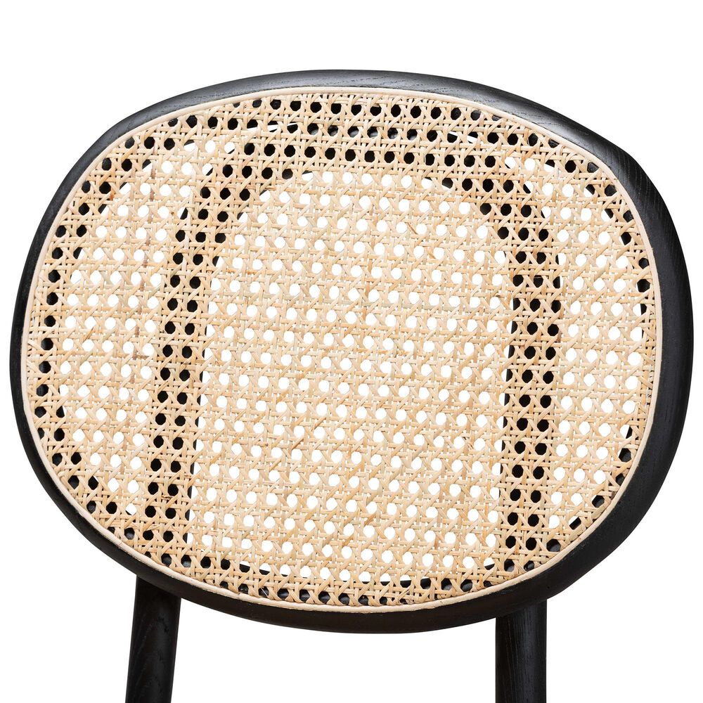 Baxton Studio Garold Side Chair in Beige and Black (Set of 2), , large