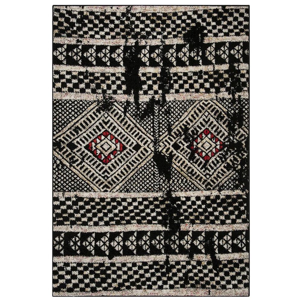 Safavieh Adirondack ADR202Z 6" x 9" Black and Light Grey Area Rug, , large