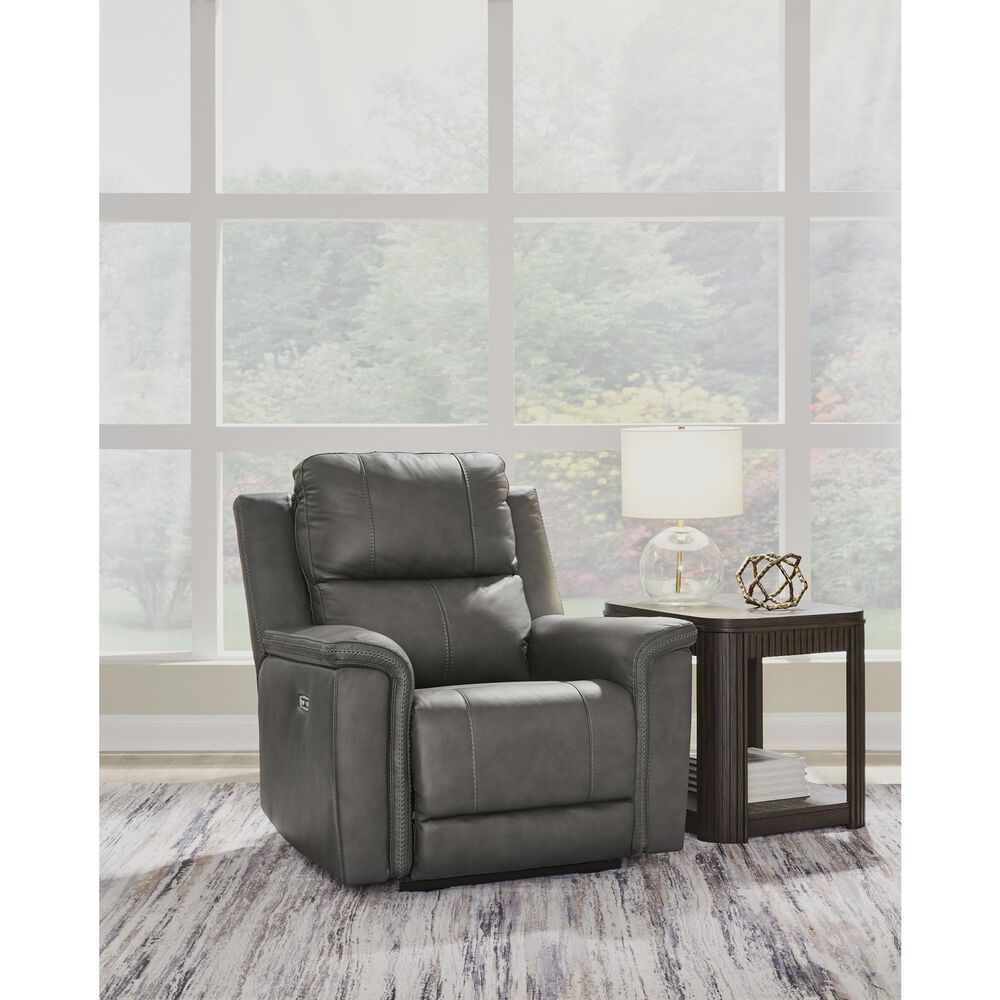 Ashley Bleckley Power Recliner with Adjustable Headrest in Anchor, , large