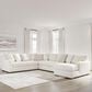 Ashley Chessington 4-Piece Right Facing Sectional with Chaise in Ivory, , large