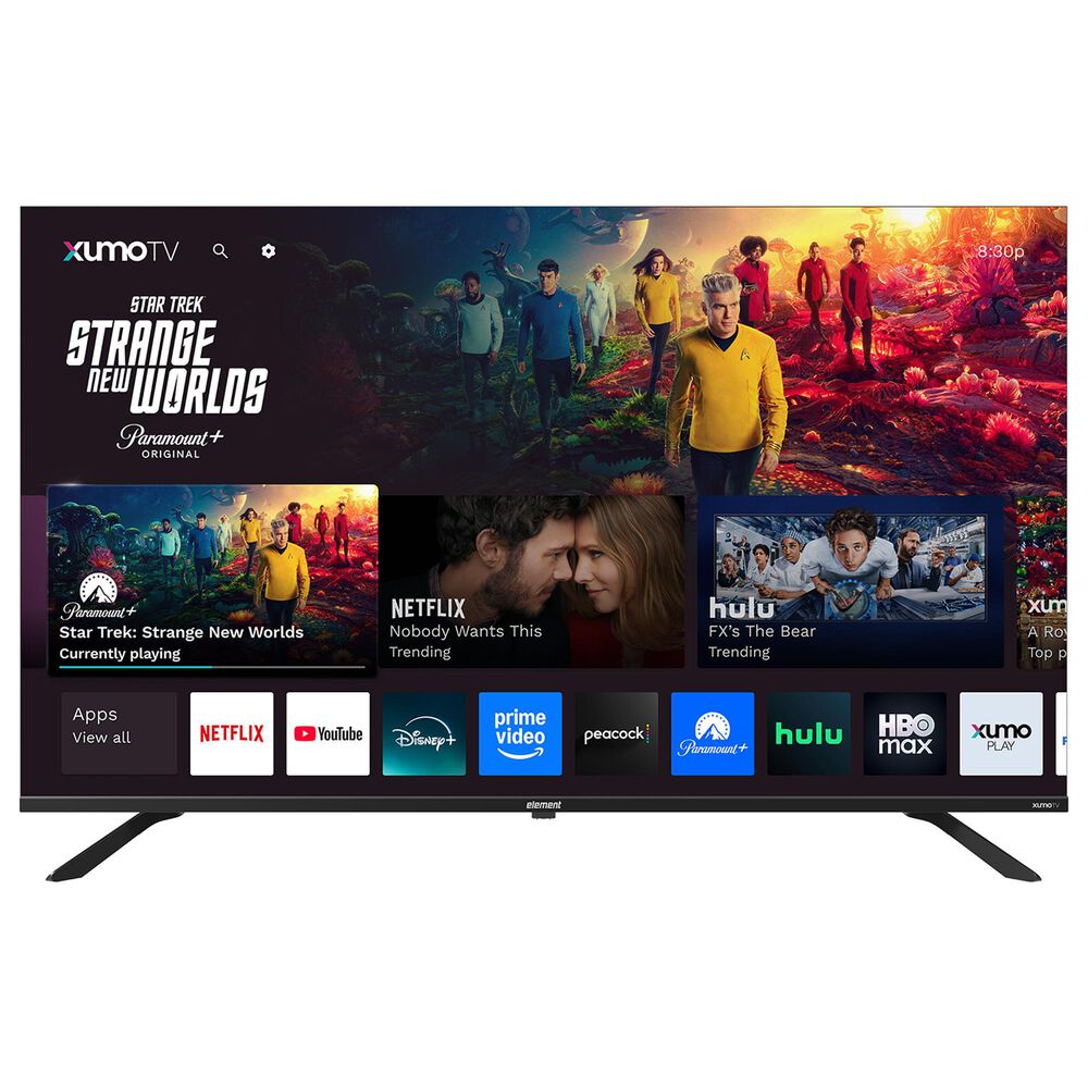 Element 50" Class Revolution Series 4K UHD HDR Frameless - Smart Xumo TV with 2.0 Soundbar in Black, , large