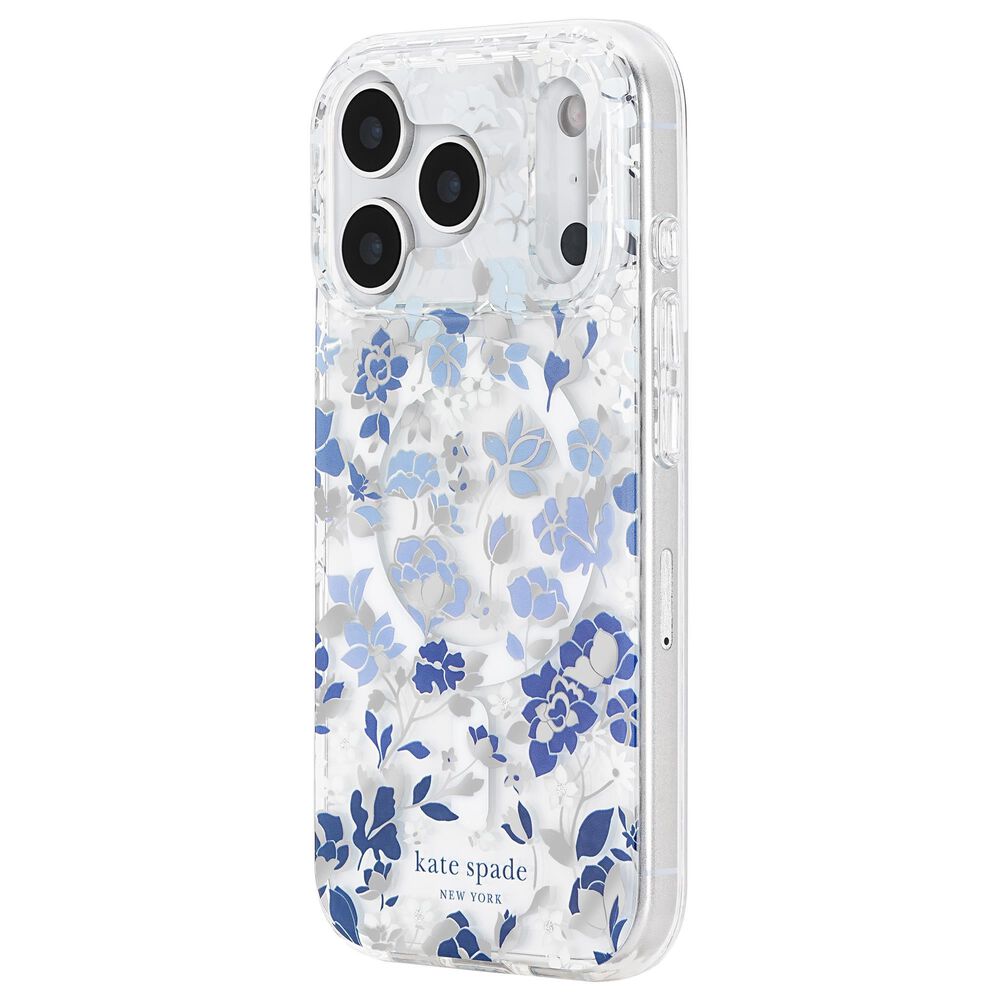 Kate Spade Protective MagSafe Case for Apple iPhone 17 Pro in Flowerbed Blue, , large