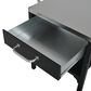 Hearth and Haven Outdoor Foldable Kitchen Cart with Side Table in Black, , large