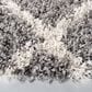 Safavieh Venus Shag VNS682J 6"7" Round Grey and Ivory Area Rug, , large
