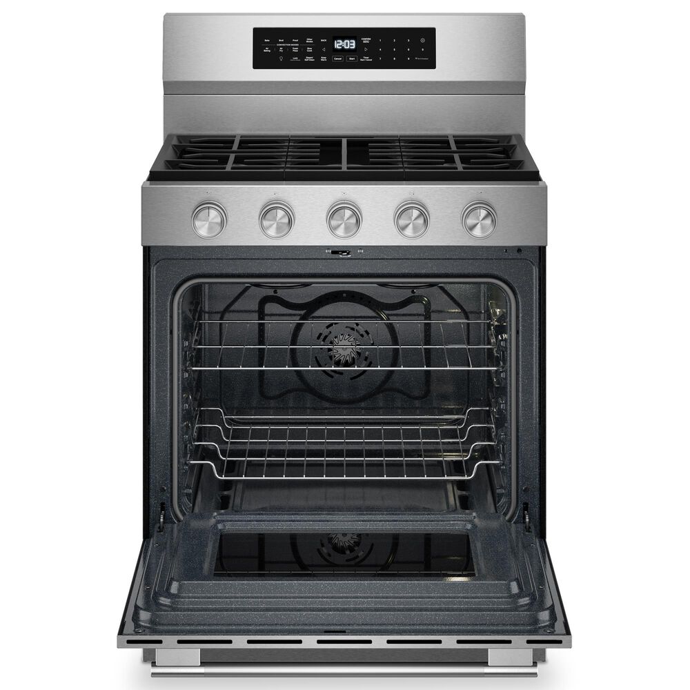 KitchenAid 5.0 Cu. Ft. Smart Freestanding Gas Range with Convection Cooking Modes in Fingerprint Resistant Stainless Steel, , large