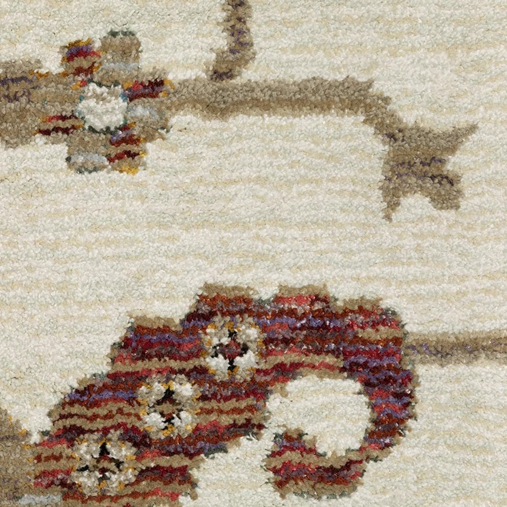 Oriental Weavers Andorra 2419B 5&#39;3&quot; x 7&#39;3&quot; Ivory and Multicolor Area Rug, , large