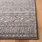 Safavieh Tulum TUL263F 9" x 12" Dark Grey and Ivory Area Rug, , large