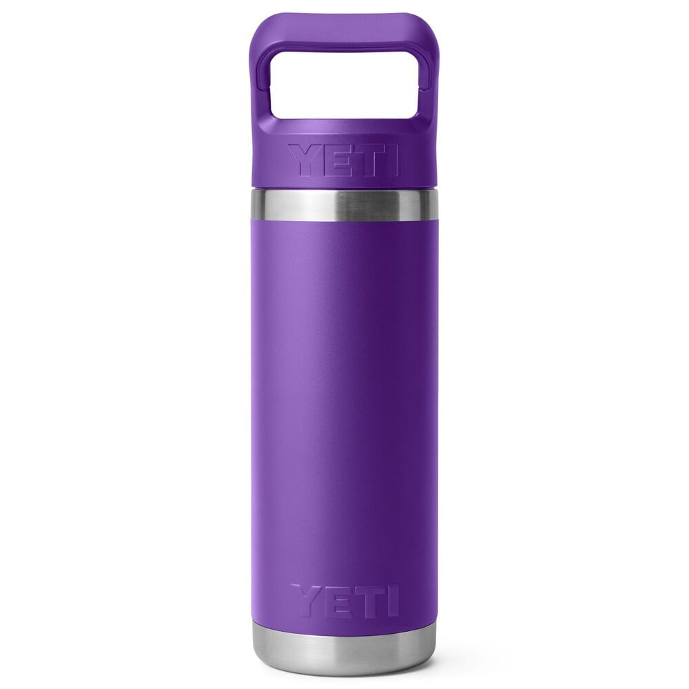 YETI Rambler 18 Oz Water Bottle with Color-Matched Straw Cap in Pace Purple, , large