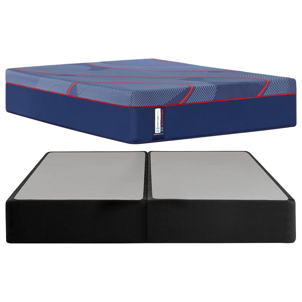 Sealy High Point Soft Hybrid California King Mattress with Low Profile Box Springs, , large