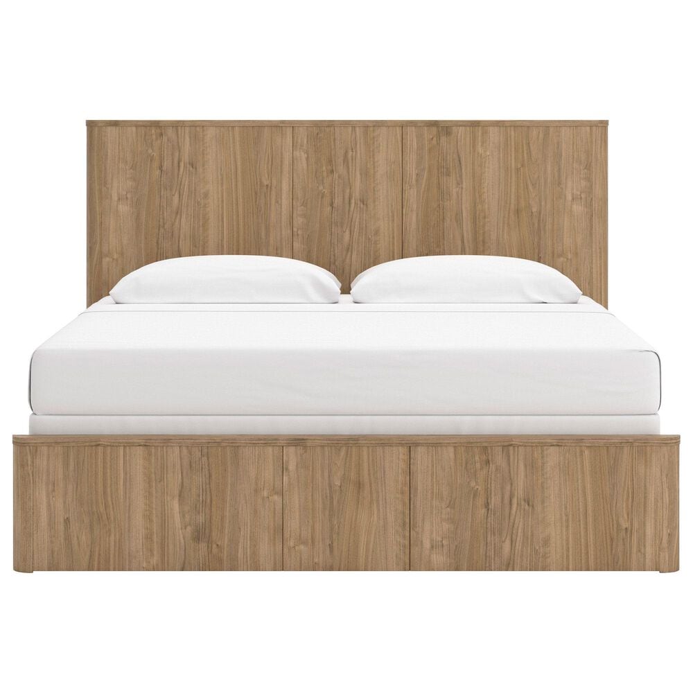 Ashley Gramburg King Platform Bed with Dresser and Two Nightstands in Brown, , large