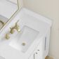 37B Claudine 30" Single Bathroom Vanity in Bright White with Glossy White Composite Stone Top and Backsplash, , large