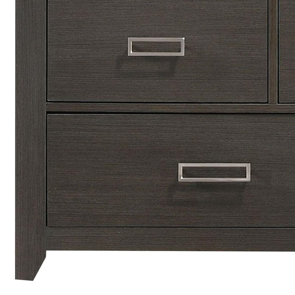 Mayberry Hill Sasha 7 Drawer Dresser and Mirror in Grey, , large