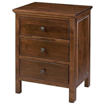 Archbold Furniture Heritage 3 Drawer Wide Nightstand in Brown Mahogany, , large