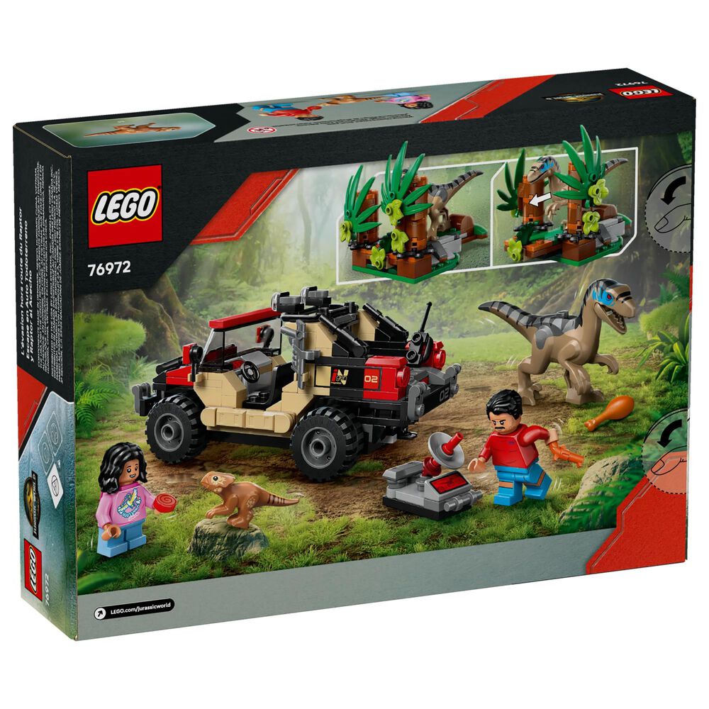 LEGO Jurassic World - Raptor Off-Road Escape Building Set in Red and Orange, , large