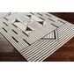 Surya Pisa 6" x 7"9" Black, Gray and Ivory Area Rug, , large