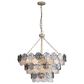 Golden Lighting Cascada 3-Tier 11-Light Pendant with Smoke Plated Glass Shade in Aegean Silver, , large