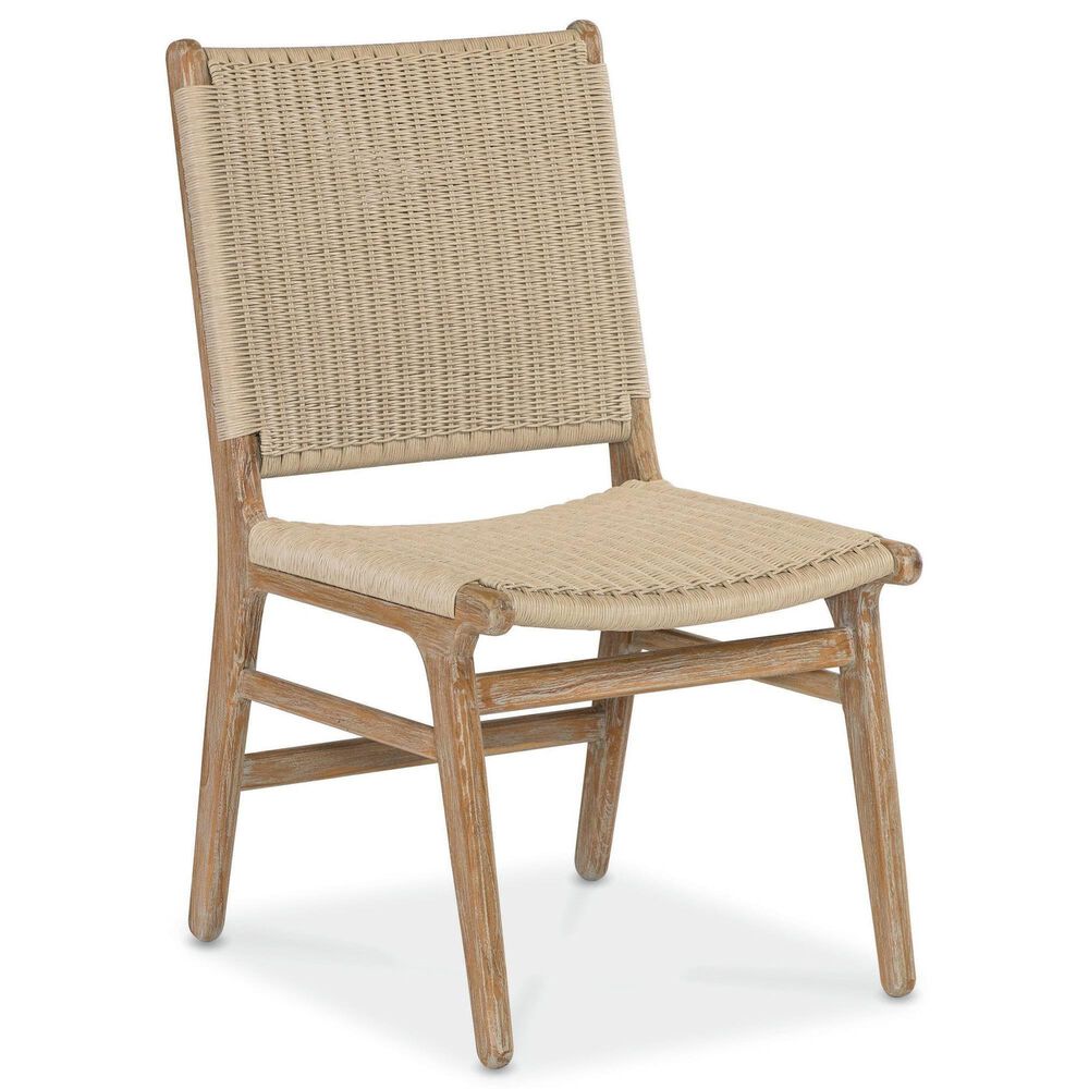 Sunset West Travertino and Sedona 5-Piece Patio Dining Set in Bisque and Teak, , large
