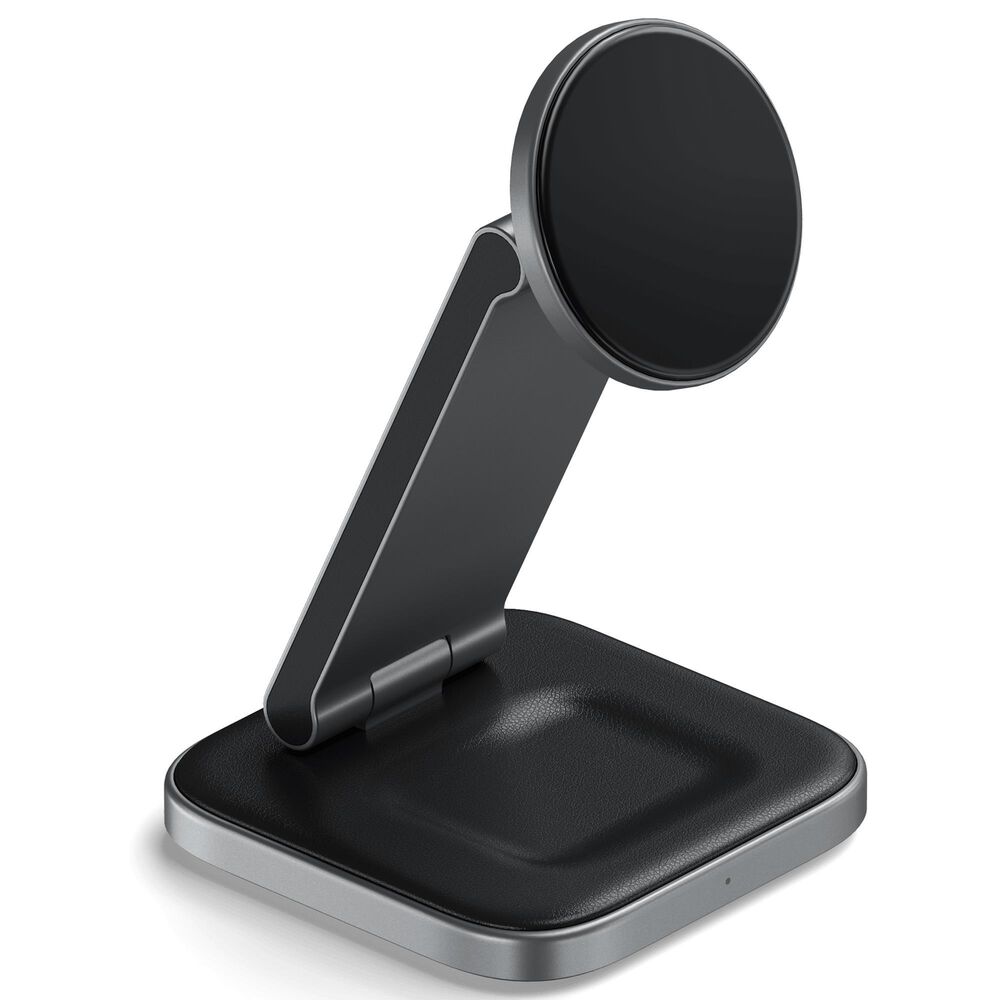 Satechi 3-in-1 Foldable Qi2 Wireless Charging Stand in Space Gray, , large