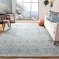 Safavieh Marbella 10" x 14" Dark Blue and Ivory Area Rug, , large