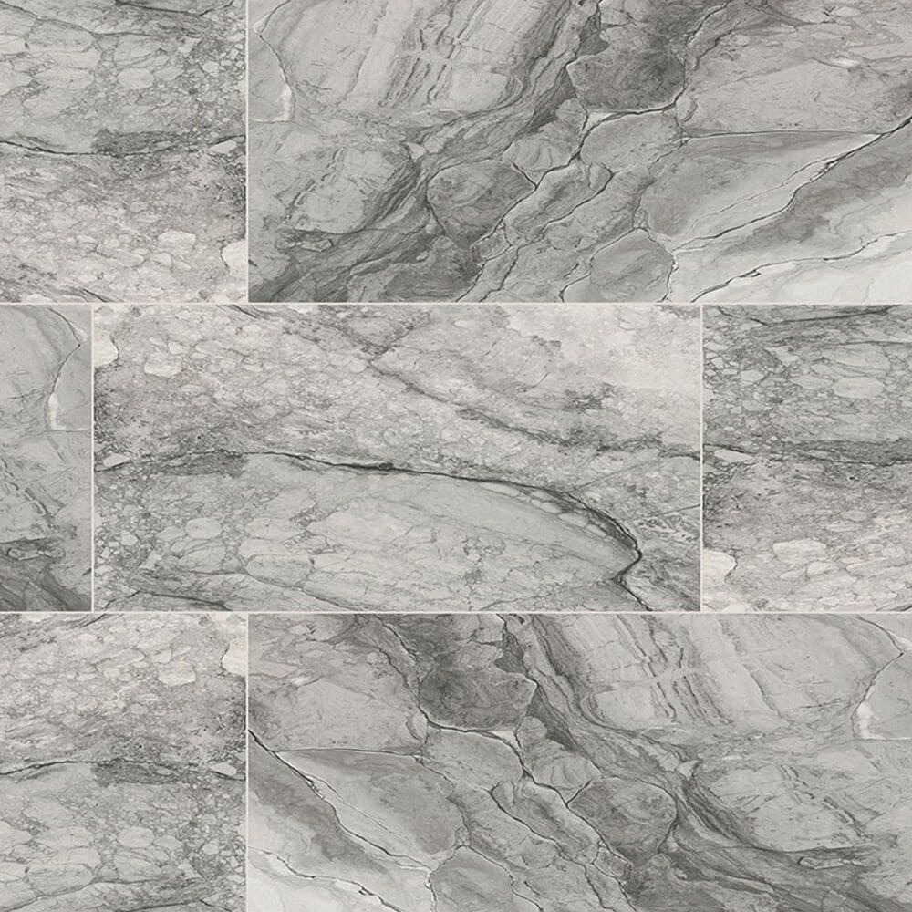 MS International Kaya Onda Gray 24" x 48" Polished Porcelain Tile, , large