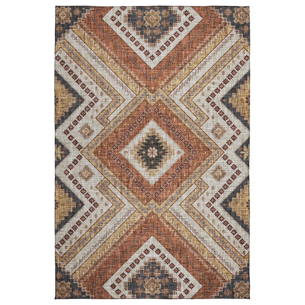 Dalyn Rug Company Portico PO5 Copper 9" x 12" Area Rug, , large