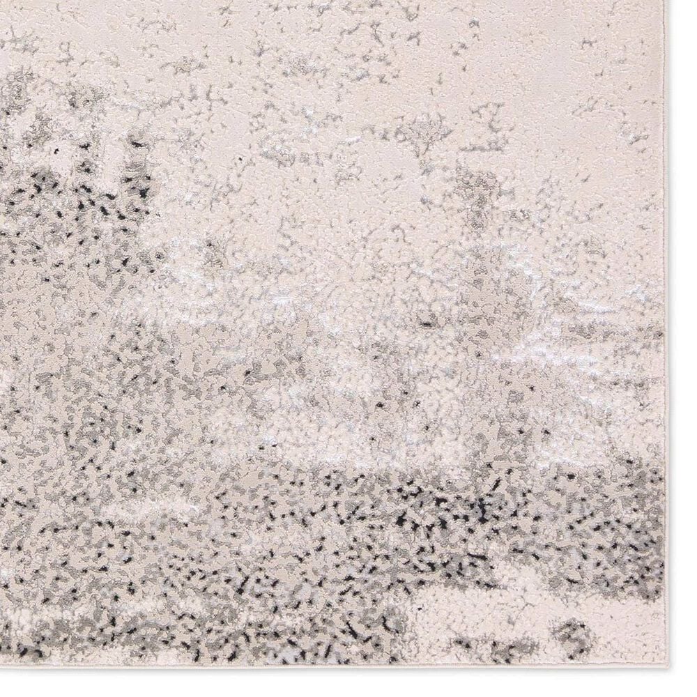 Jaipur Catalyst Faizah 5&#39; x 7&#39;6&quot; Feather Gray, White Sand, Wet Weather, Micro Chip and Dark Navy Area Rug, , large