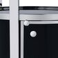 Mayberry Hill Lalia Wine Cabinet in Black and Chrome, , large