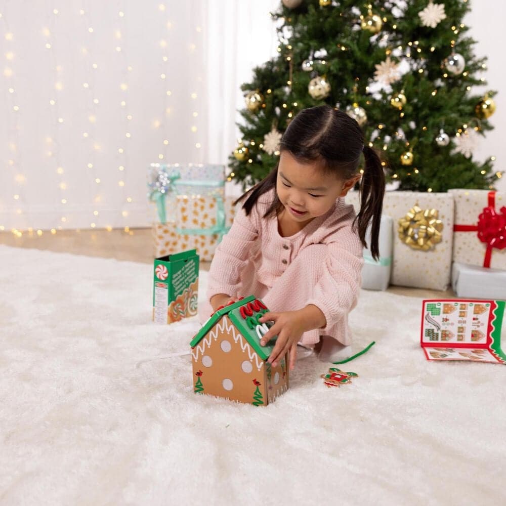 Melissa &amp; Doug Wooden Gingerbread House Playset, , large