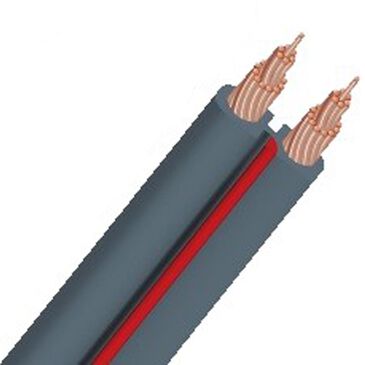 AudioQuest X-2 Bulk Speaker Cable 50" (15.24m) Spool - Gray Jacket 14 AWG, , large