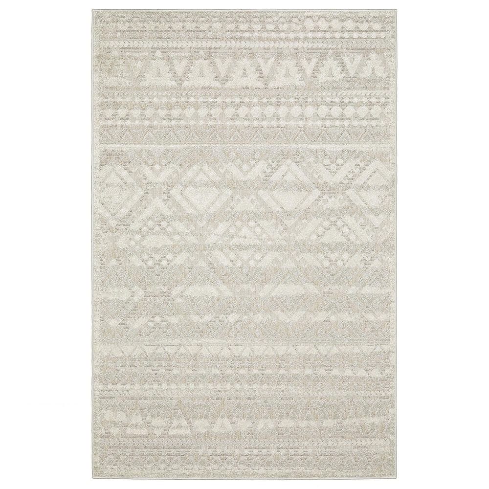 Oriental Weavers Tangier TAN01 7"10" x 10"10" Beige Area Rug, , large