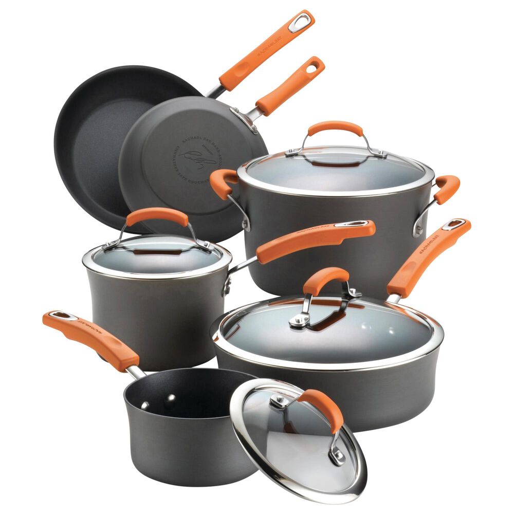 Rachael Ray 12-Piece Set Pan and Turner in Orange, , large