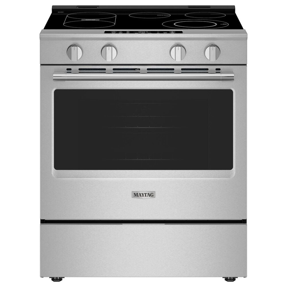 Maytag 5.3 Cu. Ft. Slide-In Electric Range in Fingerprint Resistant Stainless Steel, , large