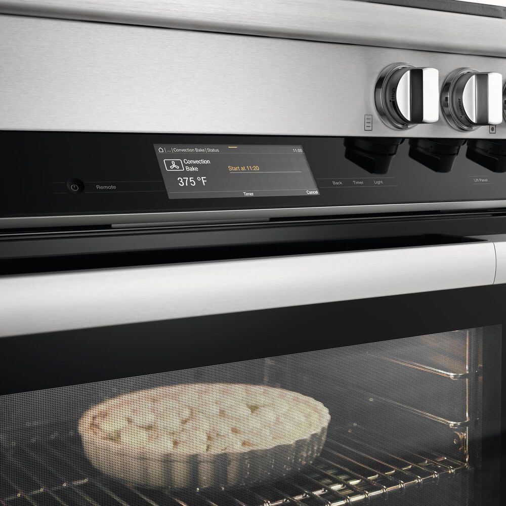 Miele 36" Freestanding Natural Gas Dual Fuel Range with Broil-Griddle Cover in Stainless Steel and Black, , large
