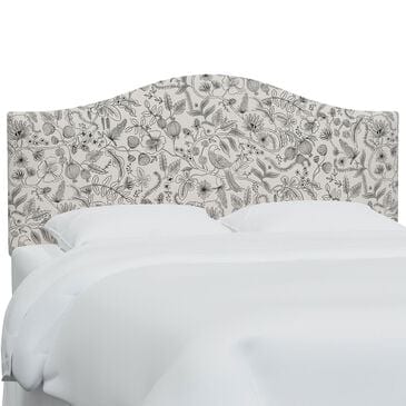Rifle Paper Co Crafted by Cloth & Company Mayfair Twin Headboard in Aviary Black/Cream, , large