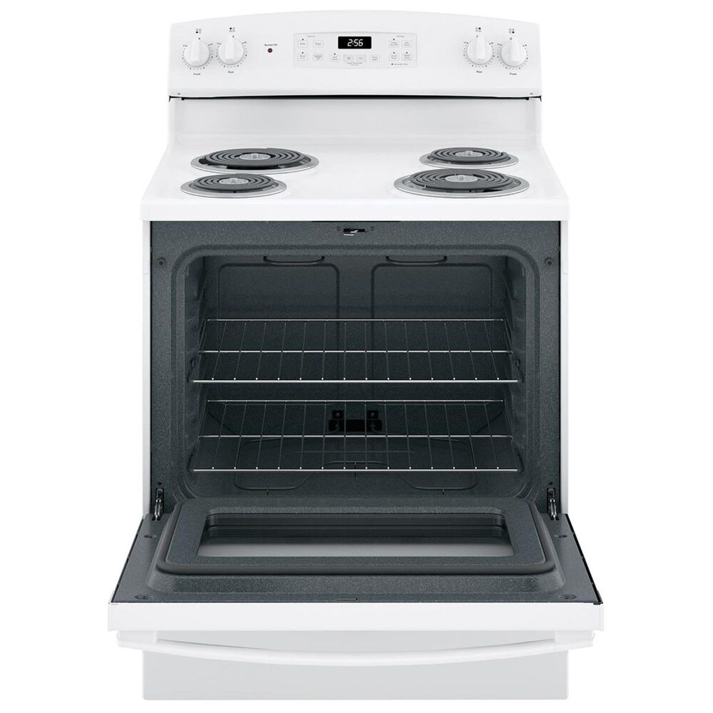 GE Appliances 30" Free-Standing Electric Range in White, , large